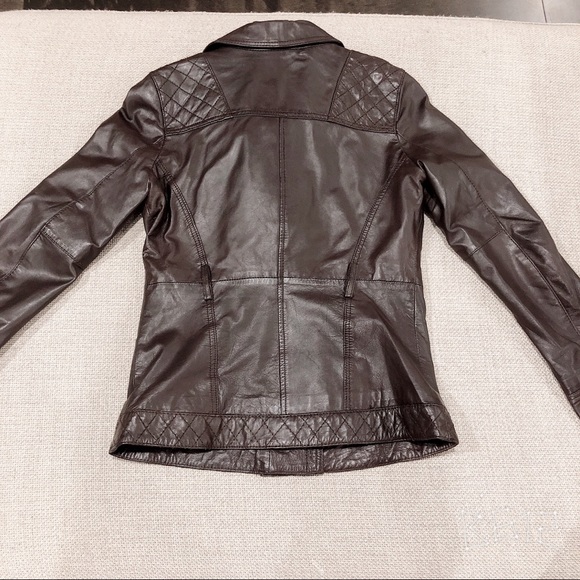 Ted Baker brown Trench leather jacket - Picture 3 of 8